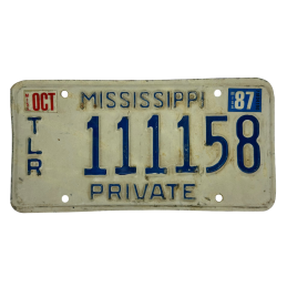Placă de înmatriculare Mississippi