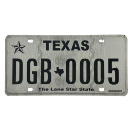 Placă de înmatriculare Texas