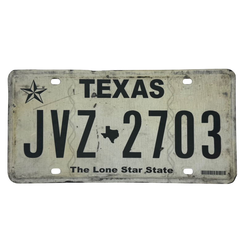 Placă de înmatriculare Texas