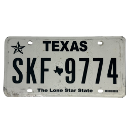 Placă de înmatriculare Texas