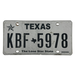 Placă de înmatriculare Texas