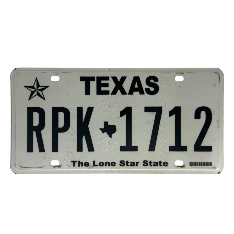 Placă de înmatriculare Texas