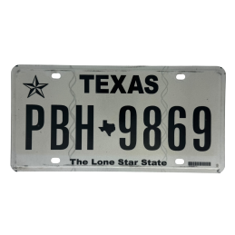 Placă de înmatriculare Texas