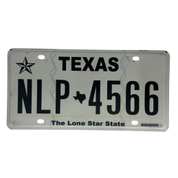 Placă de înmatriculare Texas