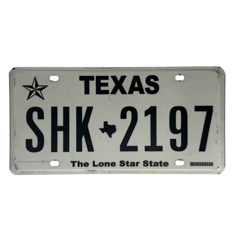 Placă de înmatriculare Texas