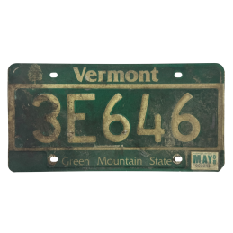 Placă de înmatriculare Vermont