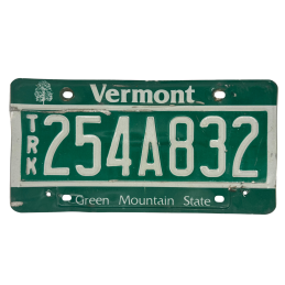 Placă de înmatriculare Vermont