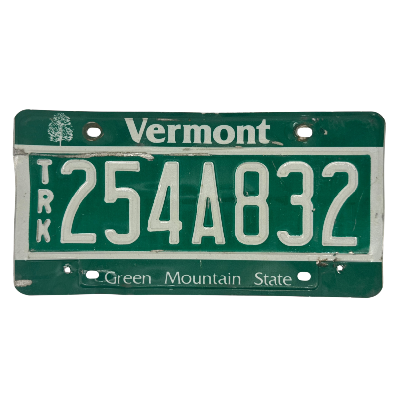 Placă de înmatriculare Vermont