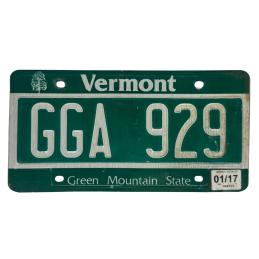 Placă de înmatriculare Vermont