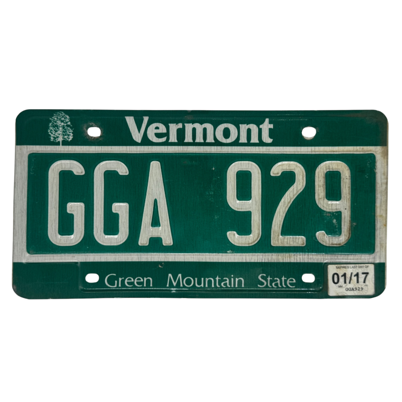 Placă de înmatriculare Vermont