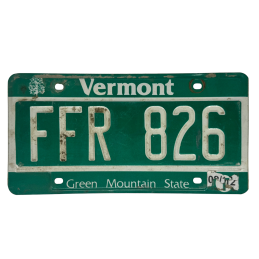 Placă de înmatriculare Vermont