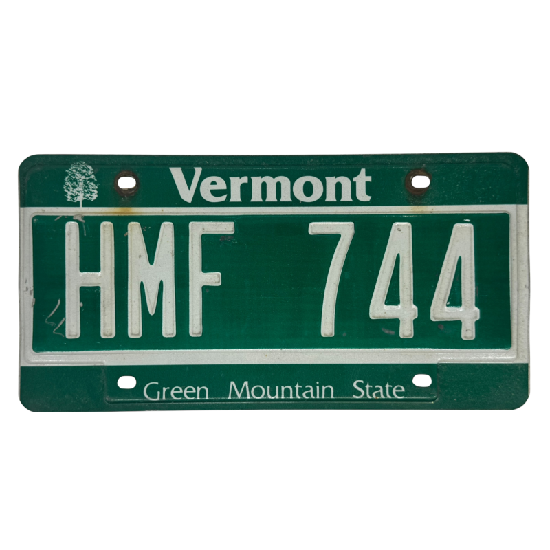 Placă de înmatriculare Vermont
