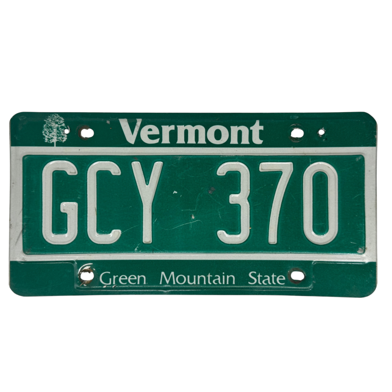 Placă de înmatriculare Vermont