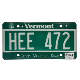 Placă de înmatriculare Vermont