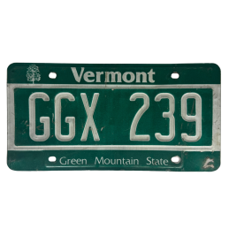 Placă de înmatriculare Vermont