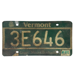 Placă de înmatriculare Vermont