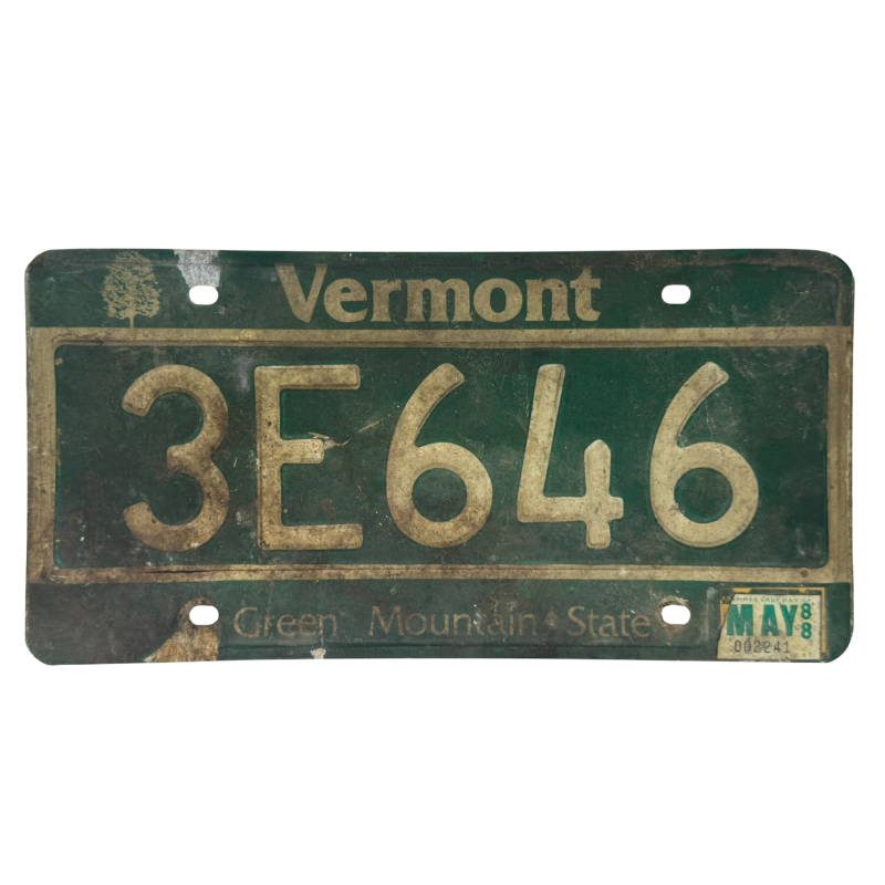 Placă de înmatriculare Vermont