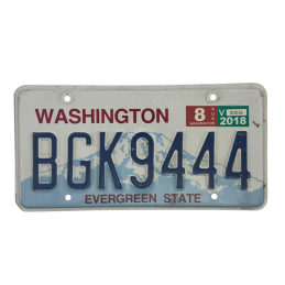 Placă de înmatriculare Washington