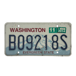 Placă de înmatriculare Washington