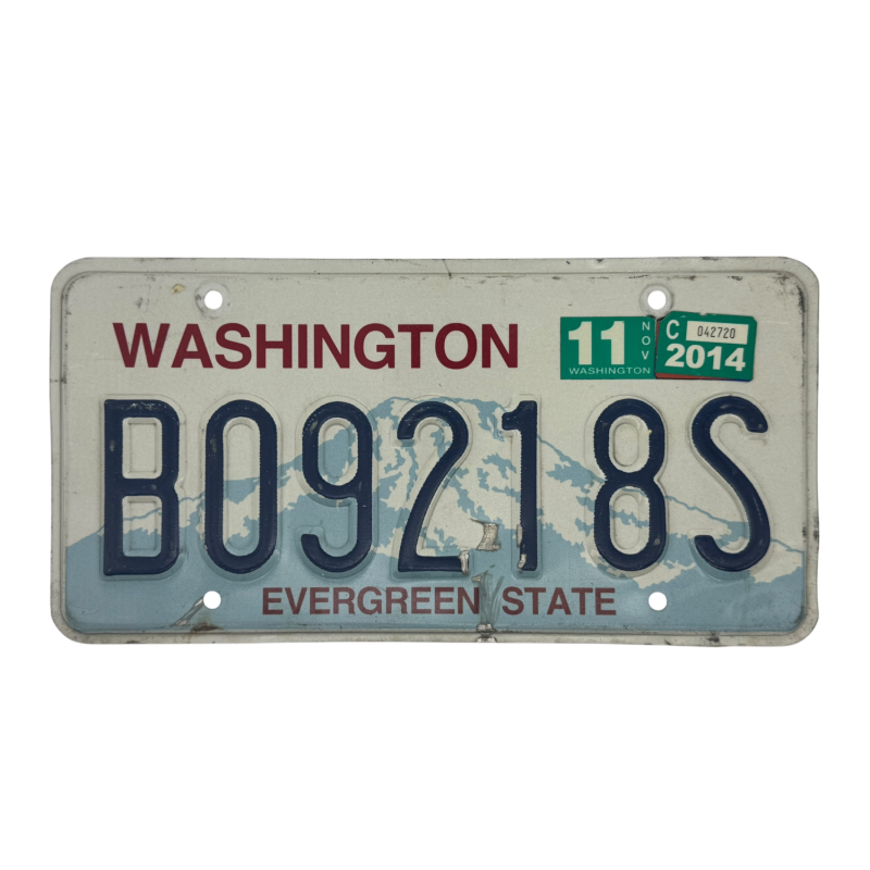 Placă de înmatriculare Washington