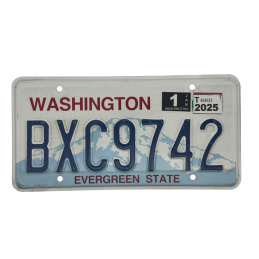 Placă de înmatriculare Washington