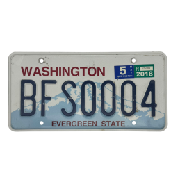 Placă de înmatriculare Washington