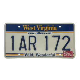 Placă de înmatriculare din West Virginia