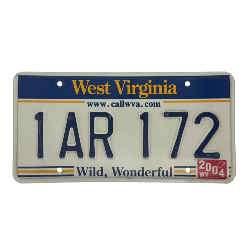 Placă de înmatriculare din West Virginia