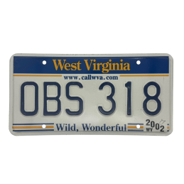 Placă de înmatriculare din West Virginia