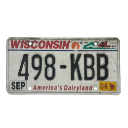 Placă de înmatriculare Wisconsin