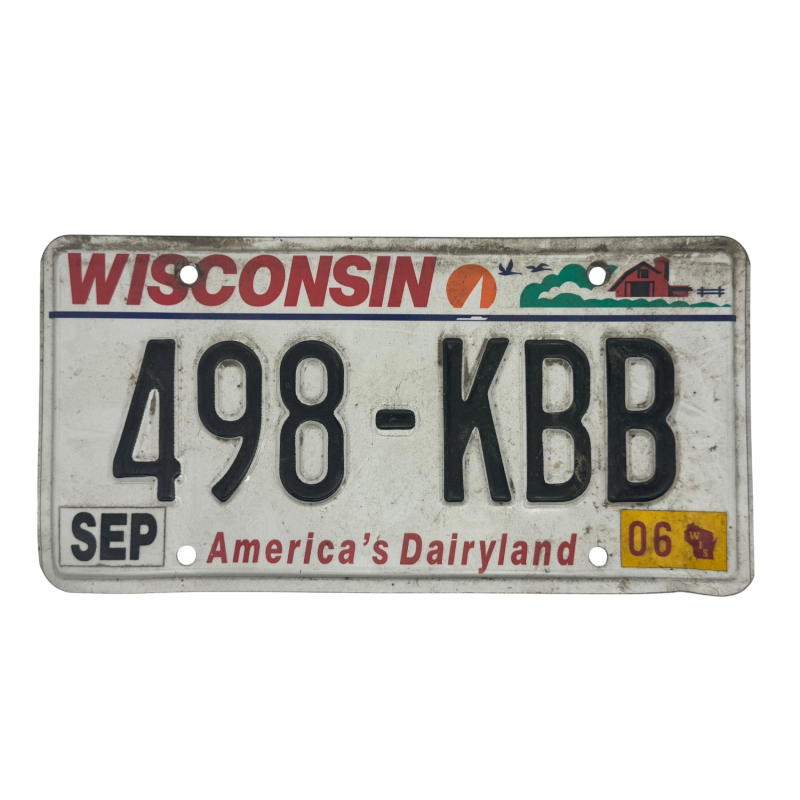 Placă de înmatriculare Wisconsin