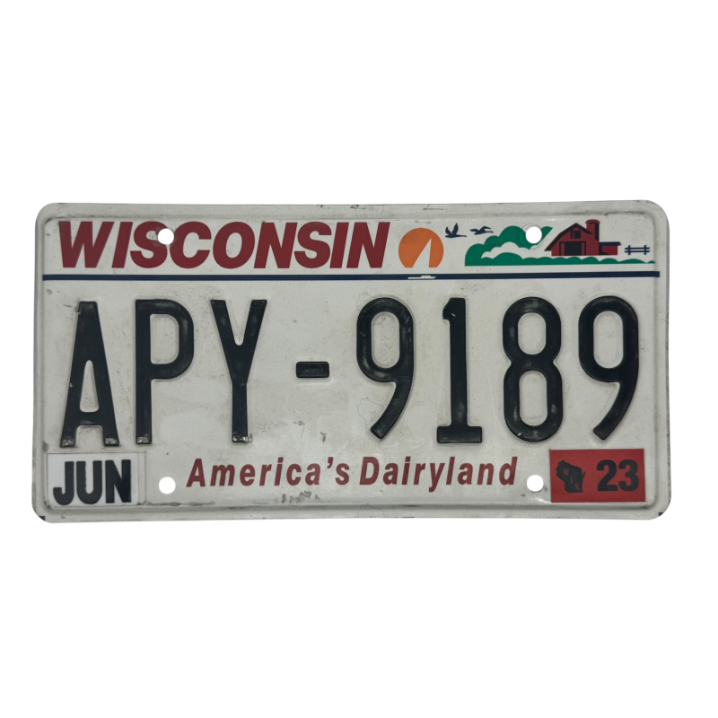 Placă de înmatriculare Wisconsin