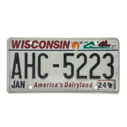 Placă de înmatriculare Wisconsin