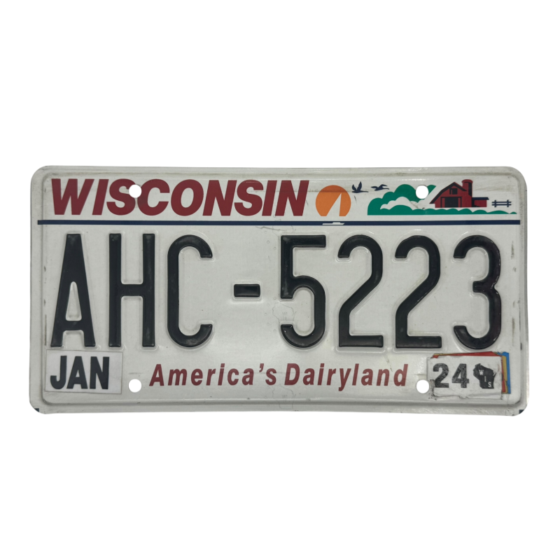 Placă de înmatriculare Wisconsin