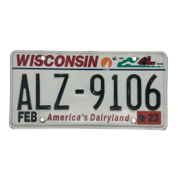 Placă de înmatriculare Wisconsin