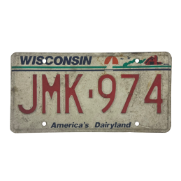 Placă de înmatriculare Wisconsin