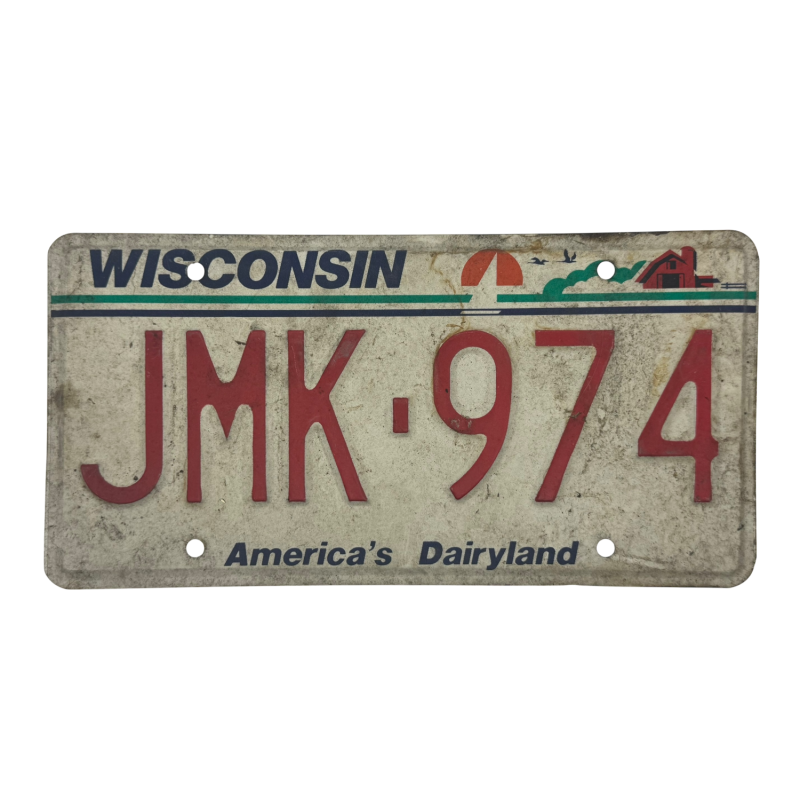 Placă de înmatriculare Wisconsin