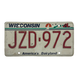 Placă de înmatriculare Wisconsin