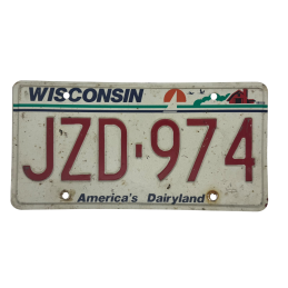 Placă de înmatriculare Wisconsin