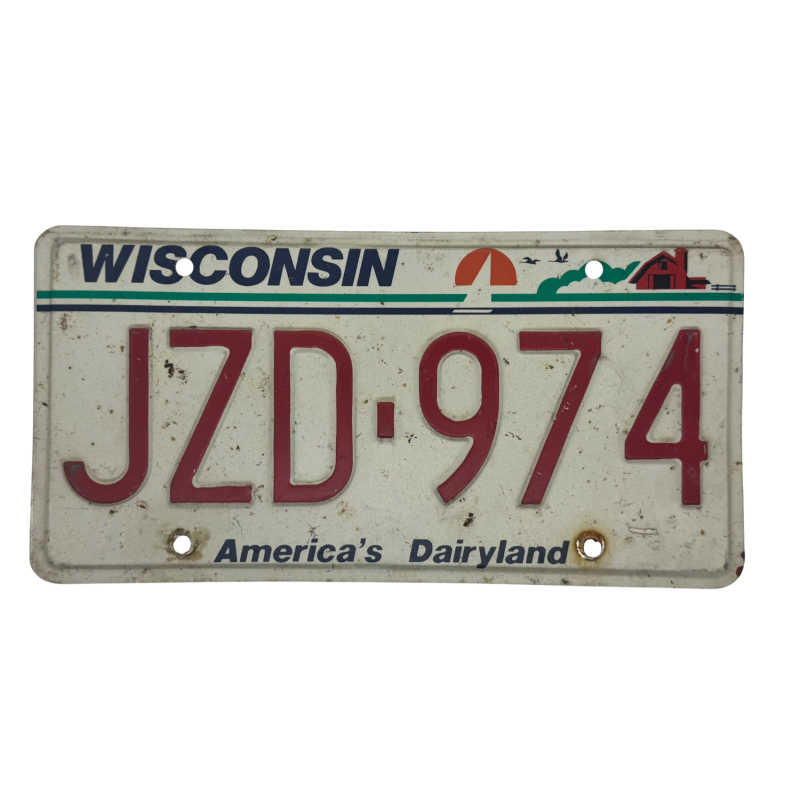 Placă de înmatriculare Wisconsin