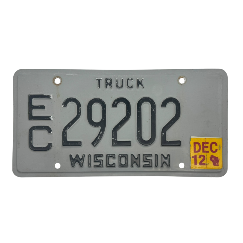 Placă de înmatriculare Wisconsin