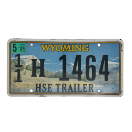 Placă de înmatriculare Wyoming