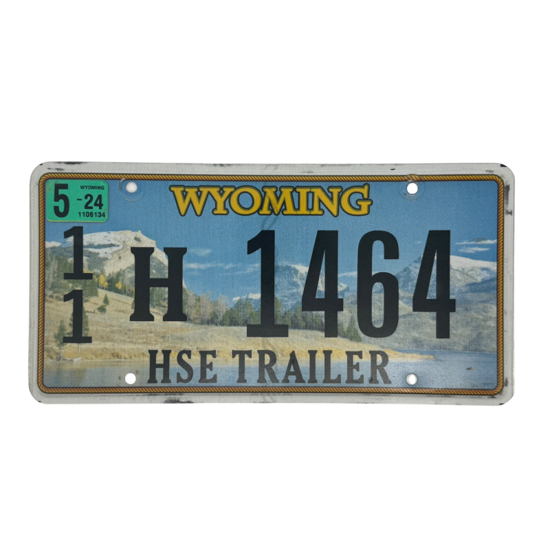 Placă de înmatriculare Wyoming