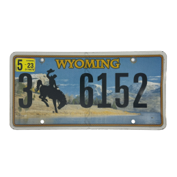 Placă de înmatriculare Wyoming