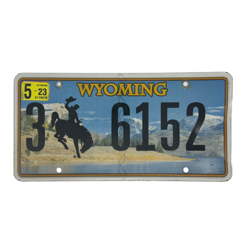 Placă de înmatriculare Wyoming