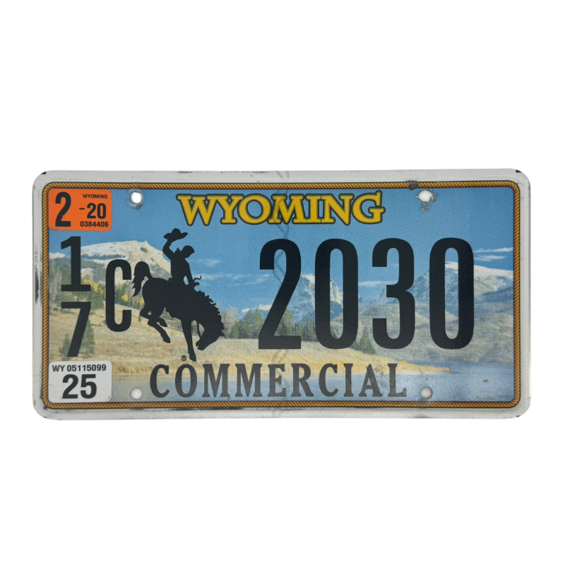 Placă de înmatriculare Wyoming