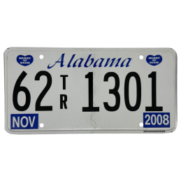 Placă de înmatriculare Alabama