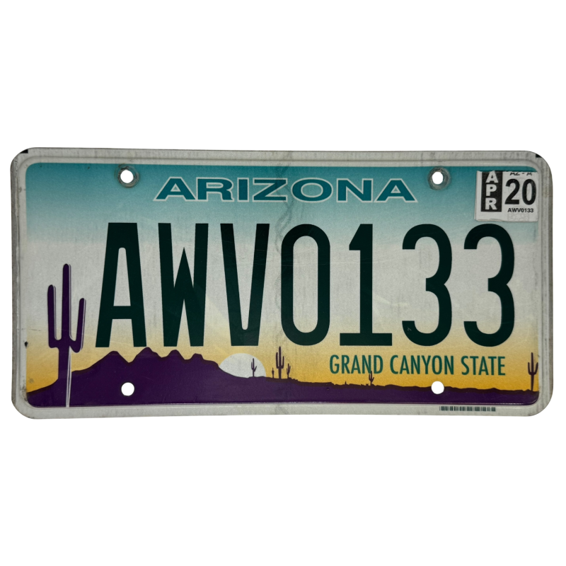 Placă de înmatriculare din Arizona