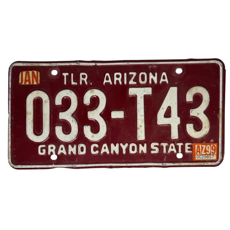 Placă de înmatriculare din Arizona