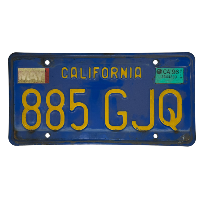 Placă de înmatriculare din California